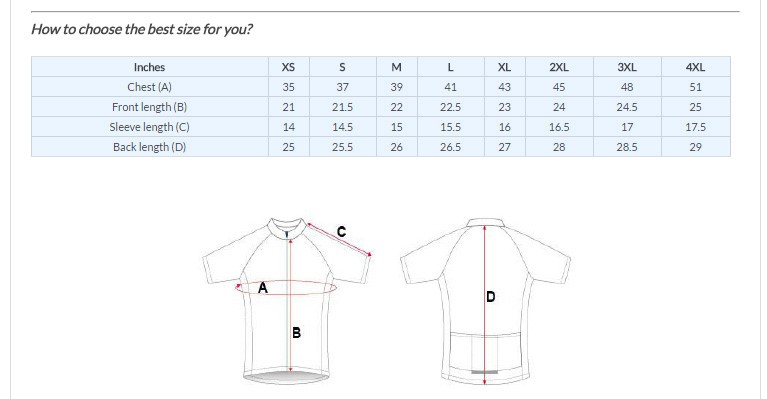 Mens Club Cut Size Guide